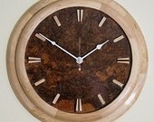 Wall Clock--Art Deco--Maple Surround