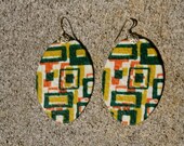 Samsara - Funky Robot Tribal Sterling Silver Earrings Textile Alchemy