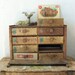 Cigar Box Cabinet, Amazing One of a Kind Antique Decor