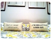 Customizable His and Hers Lyric Pillows- Stevie Ray Vaughan, Pride and Joy