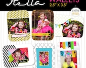 Stella Wallets - Templates for Photographers - Wallet Size Photo Templates - Newborn, Chidlren, Seniors, Family Photographer