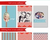 Paige i-Phone Wallpaper Bundle - PSD Templates