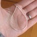 rain drop necklace - HUGE - SALE
