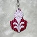 Art Deco Vintage Wallpaper on Zinc Necklace Pendant