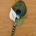 Peacock and Calla Lily Boutonniere