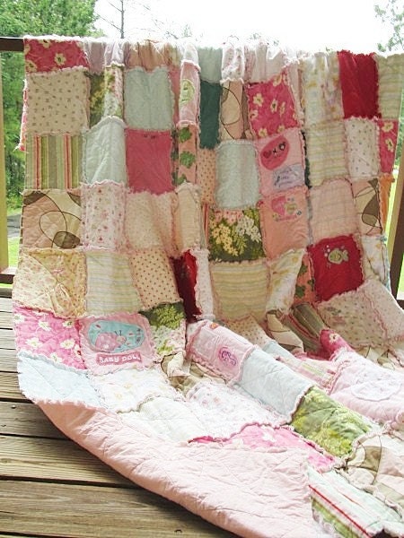Queen Memory Quilt, Made with your Clothing, ALL NATURAL, fresh modern handmade heirloom