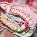 Rag Crib Quilt, Pink Love Mix, Girl, ALL NATURAL, fresh modern handmade baby