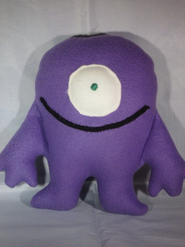 My First Purple Monster fleece toy