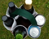 Recycled 6 Pack Carrier or A Round of Beer ( for EURO or 1 PINT BOTTLE)