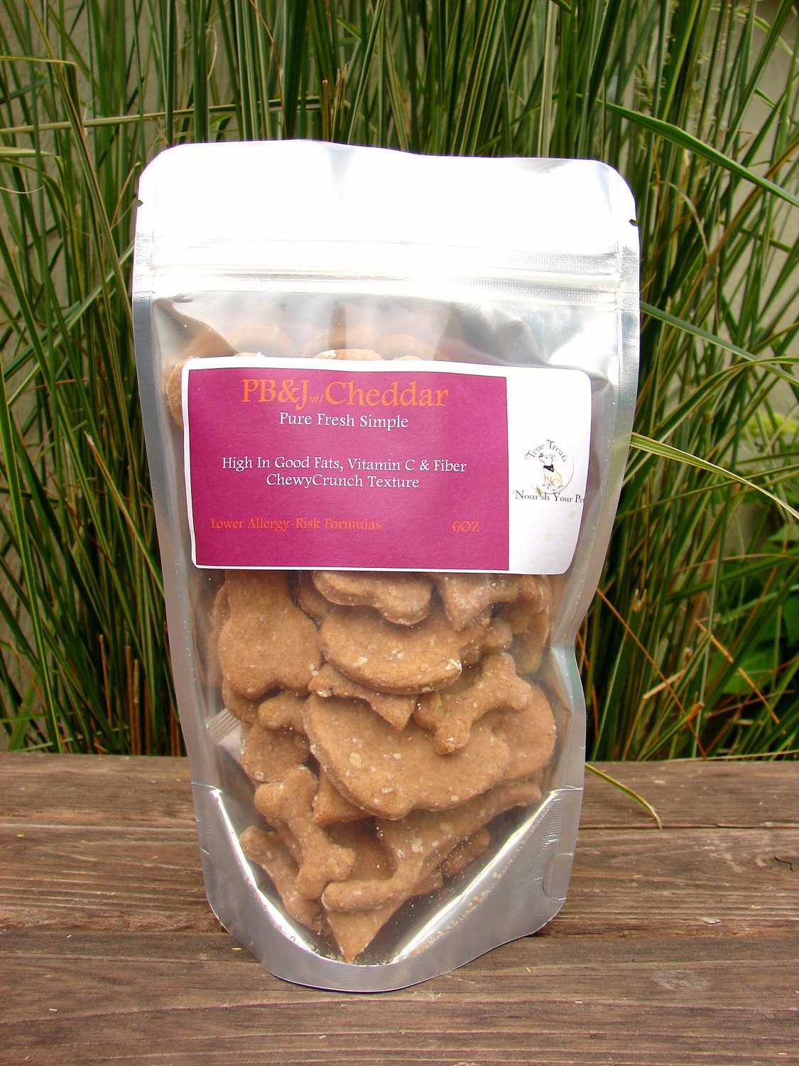 No Wheat Dog Treats--Low Allergy Peanut Butter Lover's Duo 1lb-All-Natural Organic Gourmet Dog Biscuits