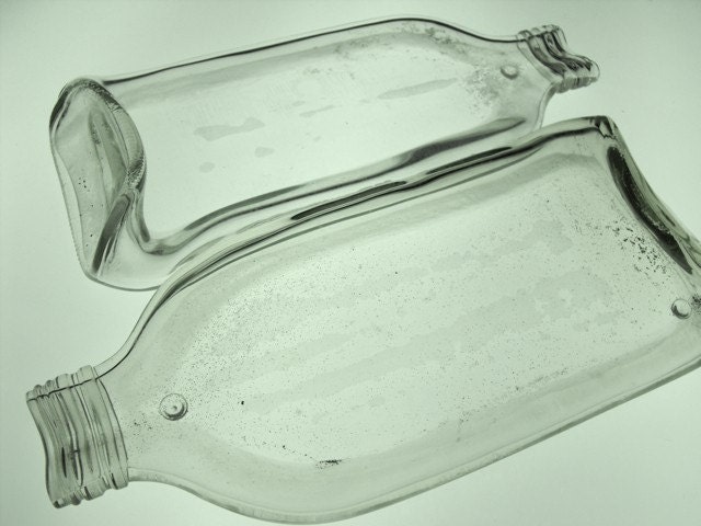 Conjoined Flask Dish - Clear