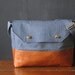 the MESSENGER. railroad denim and eco leather.