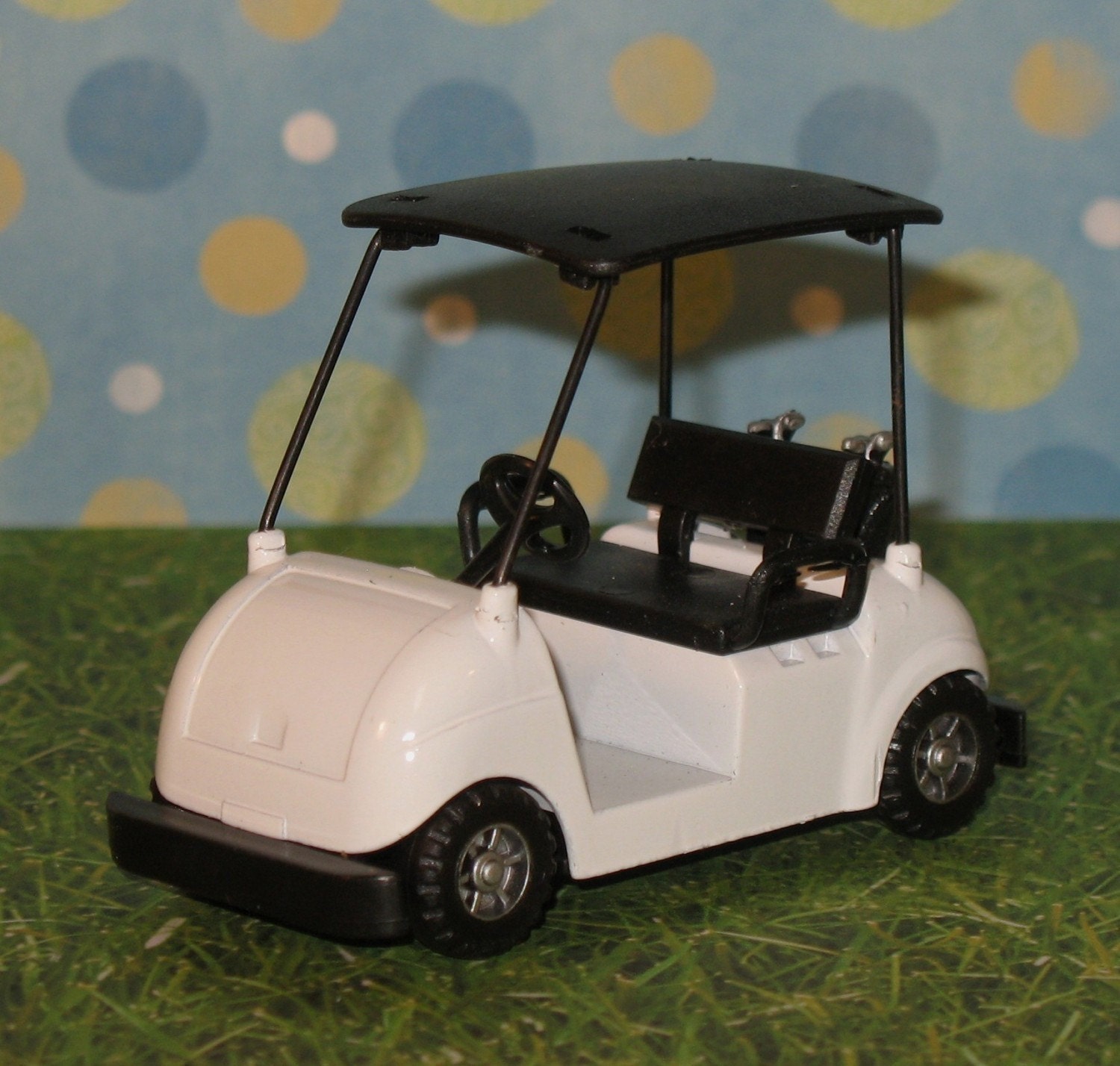 Golf Cart Cake Topper    (Diecast)