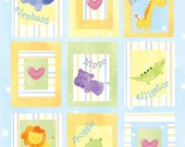 Nursery Art Print , Zoo Friends, watercolor