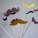 Photo Booth. PhotoBooth. Photo Booth Prop. Party on a Stick - Set of Eight Colorful Mustaches