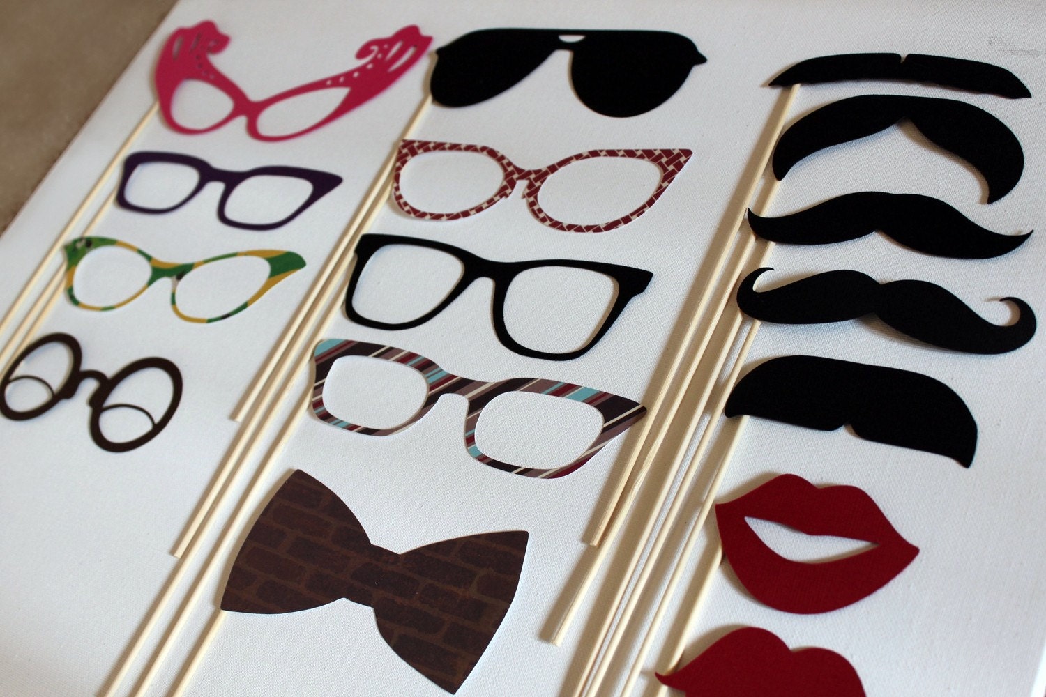 Photo Booth Props. PhotoBooth Props. Mad Men Party. Wedding Photos- Seventeen Photobooth Party Props