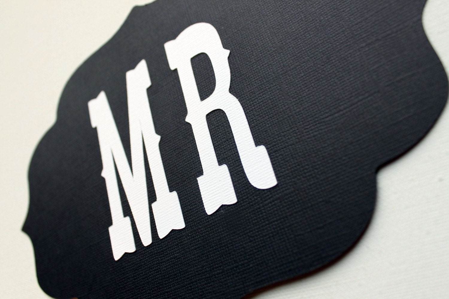 Photo Prop. Photobooth Prop. Mr and Mrs Wedding Signs - Black and White