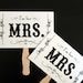 Thank You and Mrs. and Mrs. LGBT Pride Day. Double Sided Paddle Signs . Fan