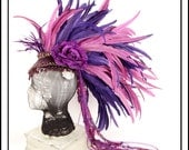 Purple Goddess.... Purple Feather Mohawk Headdress's