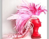 Pink Plumage... Feather and Horned Headdress