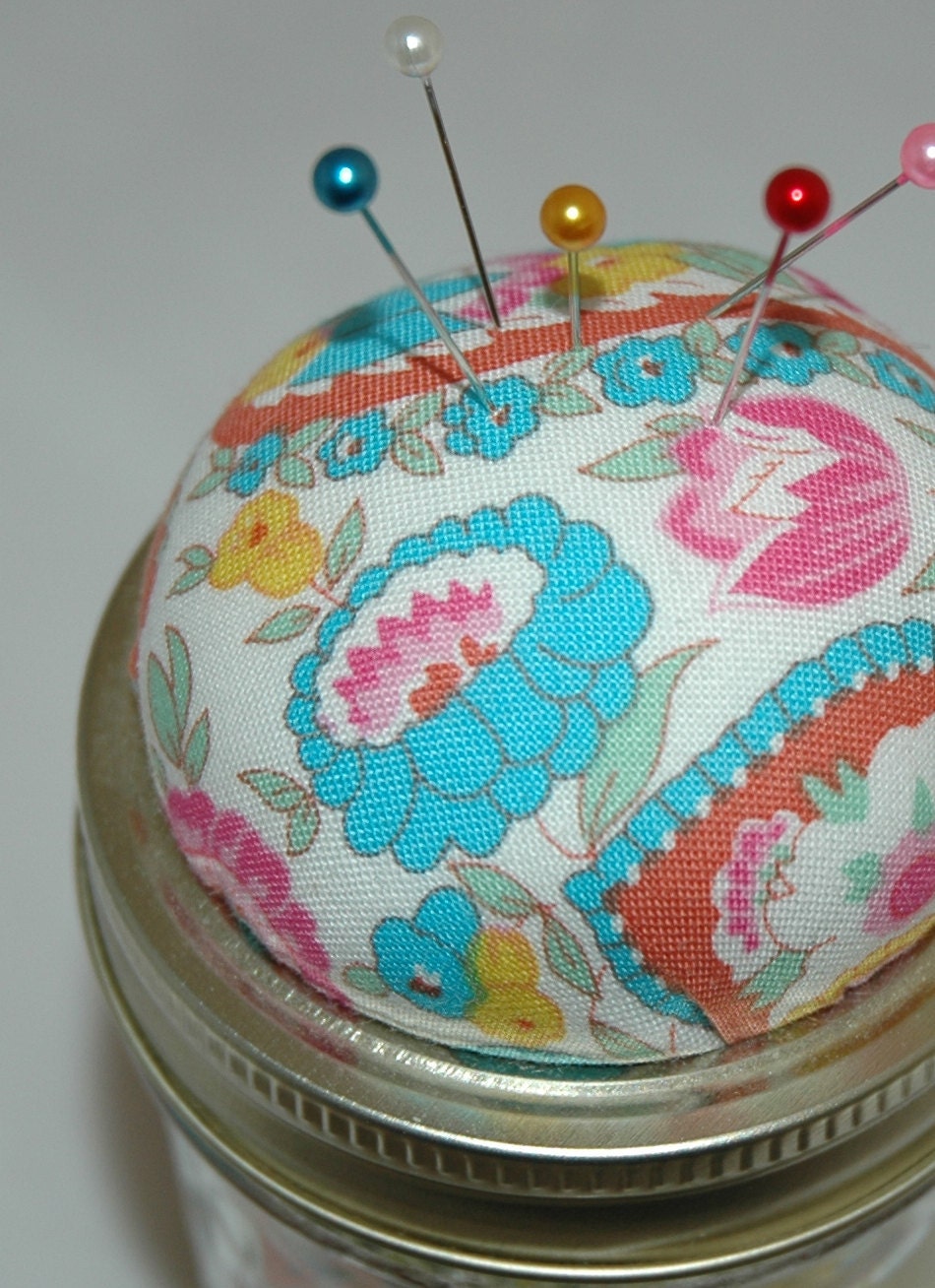 Far Out Paisley Pincushion Catchall Jar