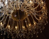Printable photo Glass Chandelier photographic print - anitique vintage 8x10 10x10 16x20 11x14 20x30