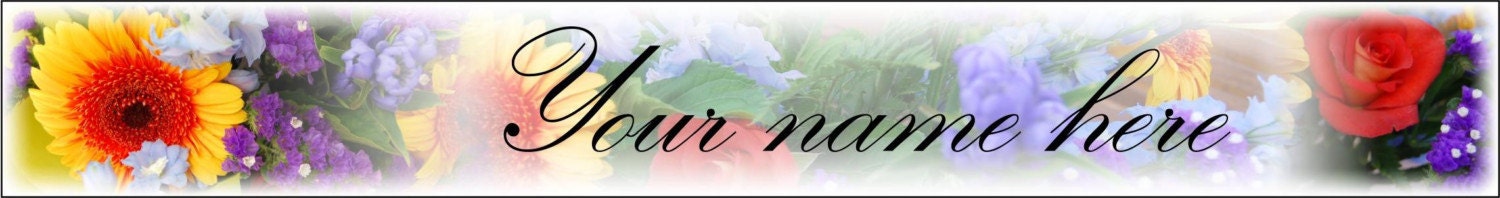 Etsy Banner Spring Flowers