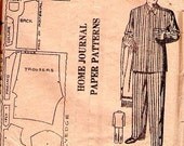 Rare Mens 1930s stylish pyjamas sewing pattern Australian Home Journal