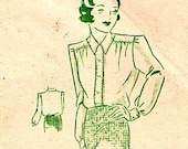 Incredible late 1920s ladies blouse sewing pattern 
