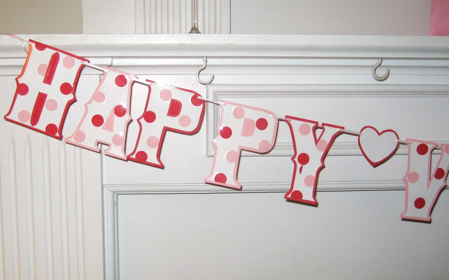 Happy Valentines Day Banner - Polka Dots Il_170x135