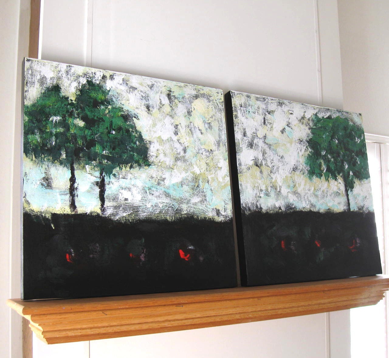 Abstract Landscape Original Acrylic Painting SALE