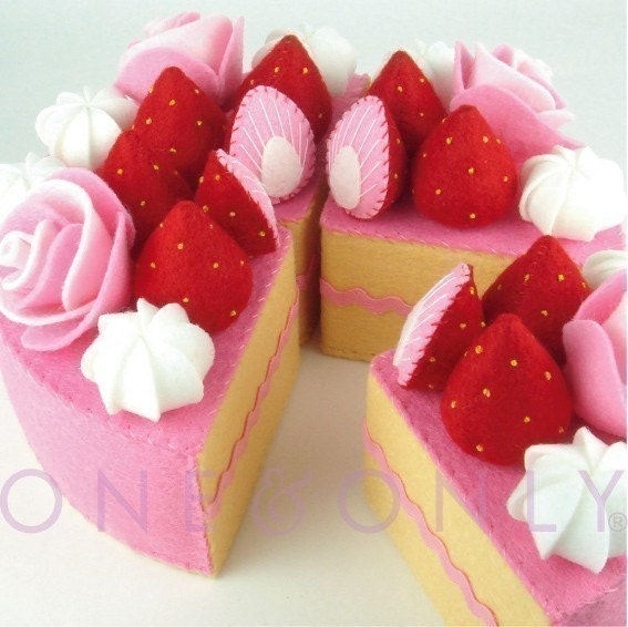 Felt Cake 6 Inch Princess Tea Party Cake READY TO SHIP