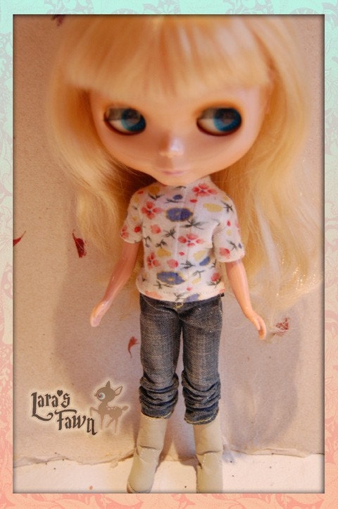 Flowered Cotton T Shirt
