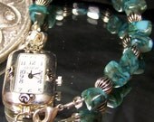 Turquoise Chip Watch