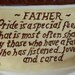 Ceramic Father's Day Plate