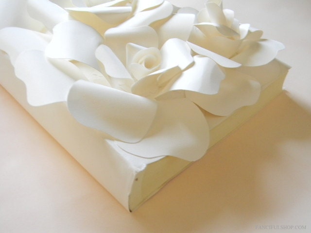 Personalized Album/Guestbook - Paper Flowers