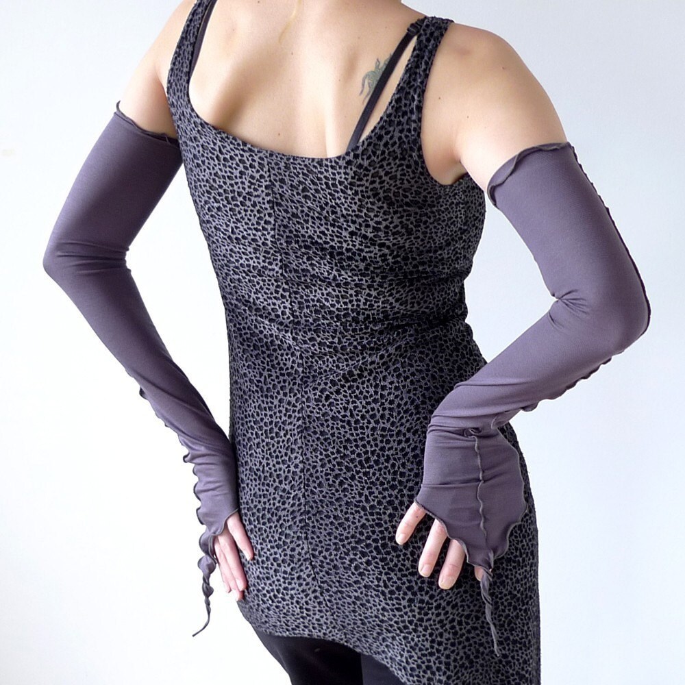 Enigma Sleeves - arm warmers in elephant gray jersey, all sizes