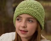 Crochet Hat Going Out of Business Sale Teen Girls Beanie Hat or Chemo Cap - Girls Winter Beanie - YOU CHOOSE COLOR