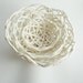 MADE TO ORDER - Porcelain Paperclay Filigree Nested Bowls in white - Set of three - Porcelain paperclay