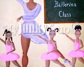 Baby Ballerinas- African American Children's Ballet Print
