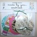 DIY CRAFT KIT - yo yo flower silver and fabric necklace