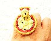 Black Olives Egg Cheese Tomato  Sauce Pizza  Ring