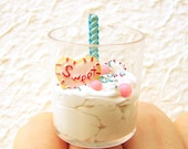 Kawaii Ring Miniature Food Jewelry Ice Cream Cookies And Candy