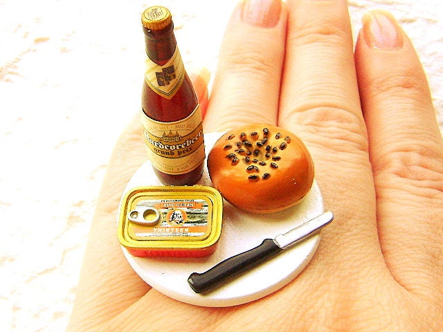 Beer Ring Bagel Sardines