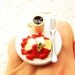 Kawaii Food Ring Coffee French Toast Miniature Food Jewelry