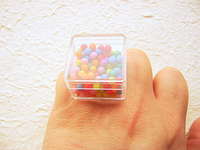 Kawaii Candy Ring Miniature Food Jewelry