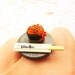 Kawaii Sushi Ring Tobiko Miniature Food Jewelry Featured on Cnn.com