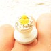 Miniature Food Ring Candy Vanilla Ice Cream  Food Jewelry