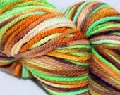 Hand Dyed Sport Weight Yarn It's The Great Pumpkin Charlie Brown