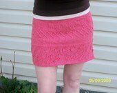 Women's Knit Skirt In Rosetta Pink OOAK SALE